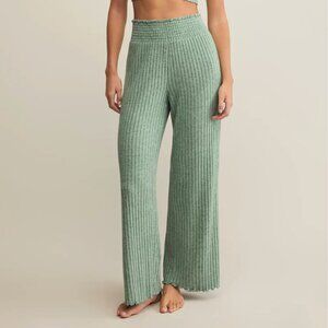Z Supply Dawn Smocked Rib Pant Green Size Small